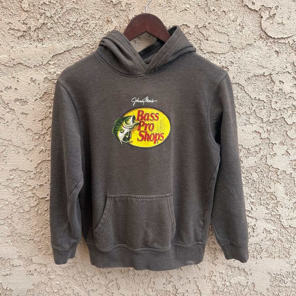 Bass Pro Shops Gray Hoodie Size Youth XL